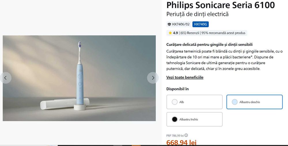Periuta de dinti electrica Philips Sonicare Seria 6100
