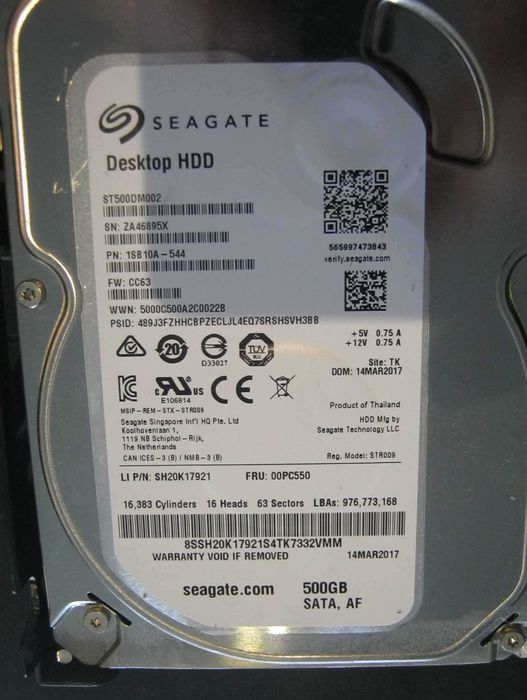 HDD 500 GB 3.5 SATA Western Digital si Seagate