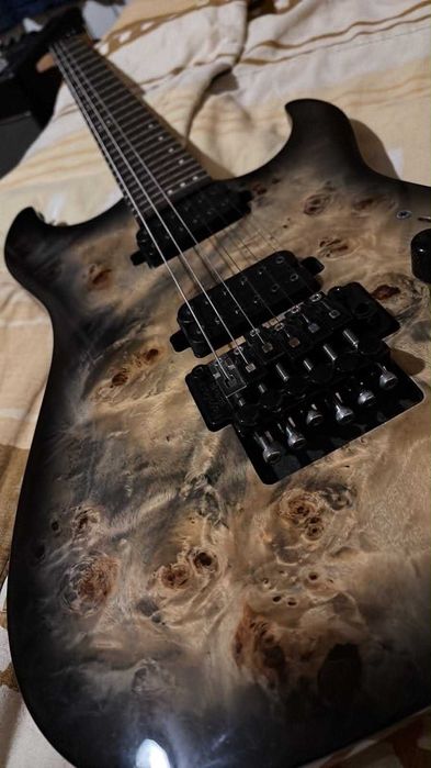 Schecter C-6 Pro FR Charcoal Burl