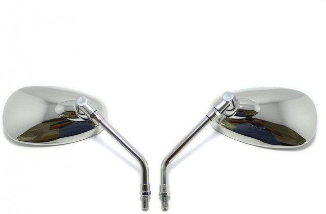 Oglinzi scuter/motocicleta (nichel) diametru 10 mm