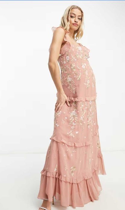 Rochie Roz Ocazie Gravide