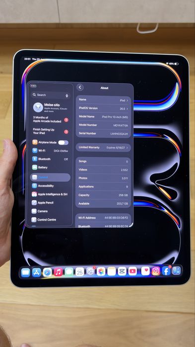 Ipad pro 13 m5 - 256GB - Wifi Silver