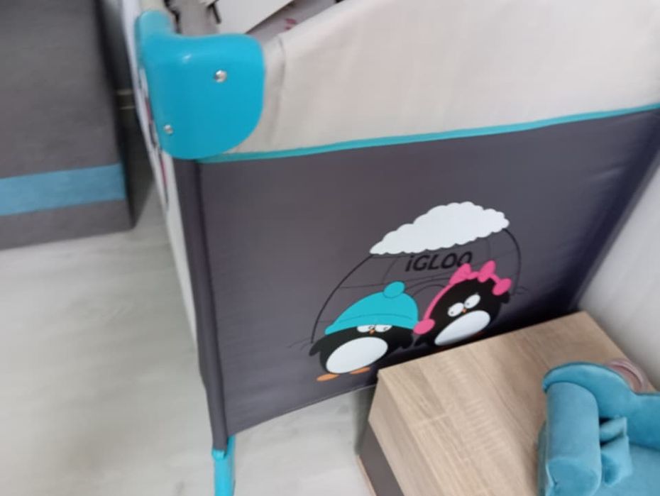 Сгъваема кошара с матрак