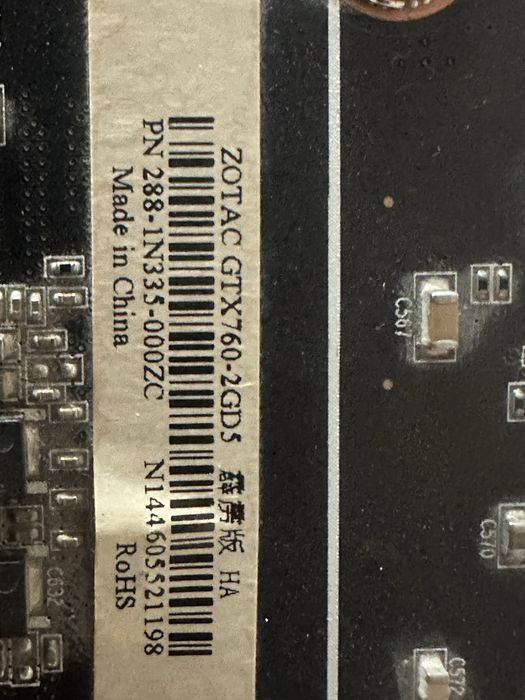 Продаю видеокарту gtx 760 2gb