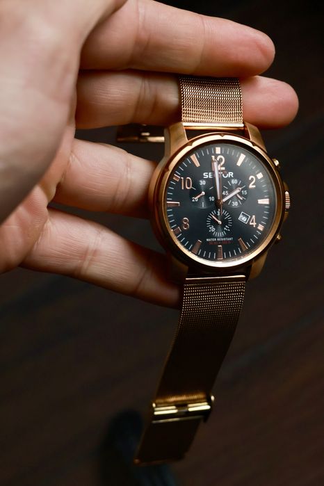 Ceas barbatesc Sector Black Eagle