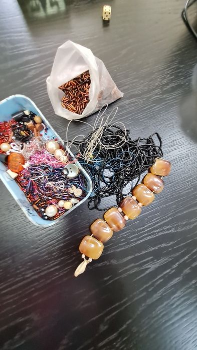 Биссер разного колибра