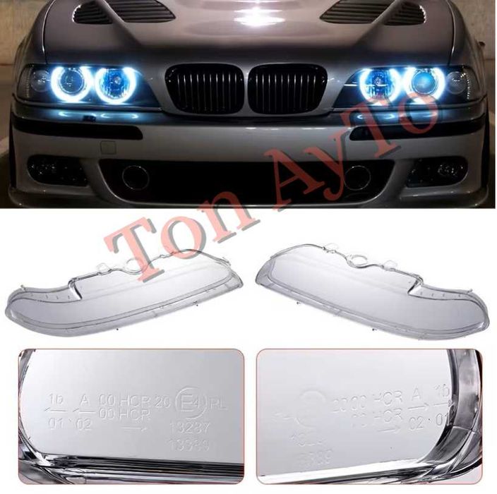 Стъкла Капаци БМВ Е39 Фейслифт BMW E39 Facelift 1996-2003 Стъкла Фарове