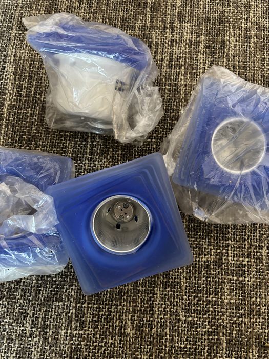 Светильники софиты -4 шт цвет синий