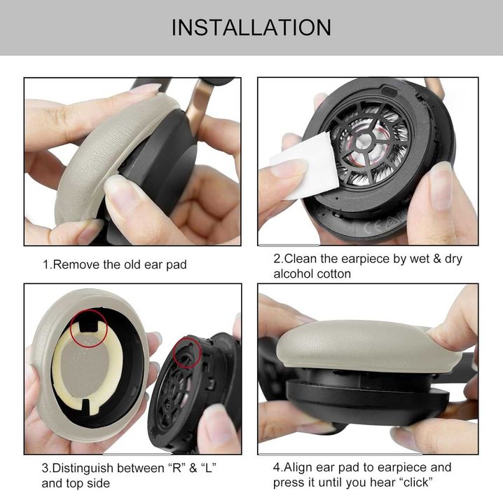 Set 2 bureti pentru casti Jabra Elite 45h, Evolve2 65 MS/UC Evolve2 40