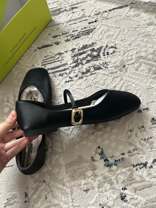 НОВЫЕ Балетки черные