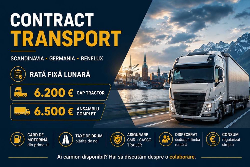 Contract Transport - SCANDINAVIA - BENELUX