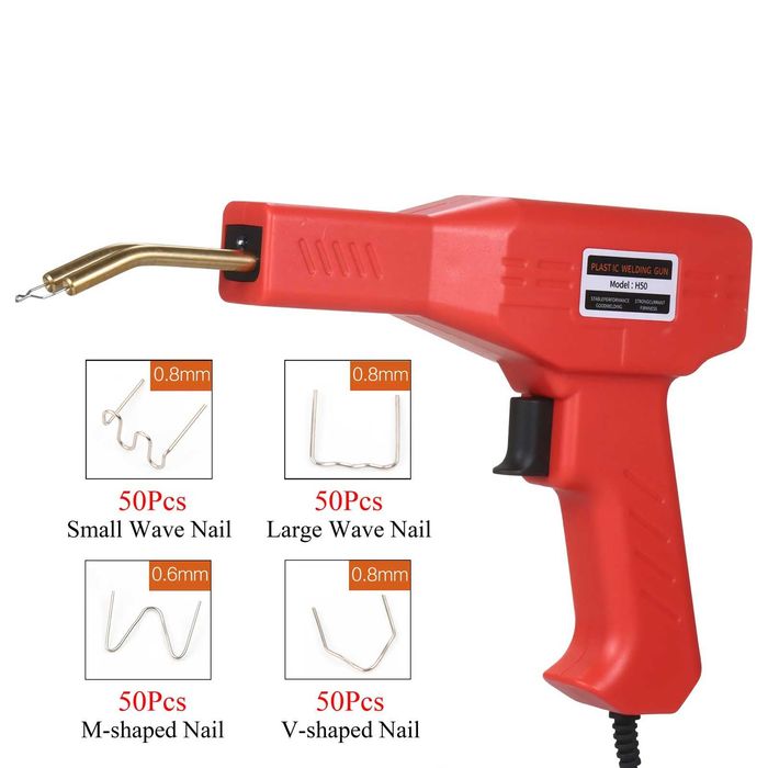 OFERTA Trusa Aparat Pistol De Lipit Plastic 50W, 200 cleme, Produs NOU