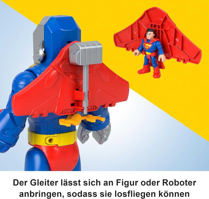 Супермен с екзо костюм като робот 30см със светлини звуци Fisher Price