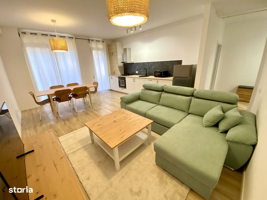 Vand apartament 2 camere cu gradina+parcare, amenajat modern, ARED-AFI
