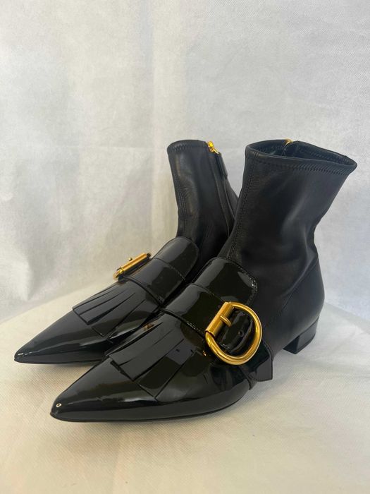 Prada боти черни лачени размер 37,5