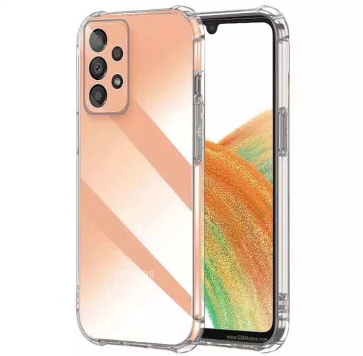 Husa Silicon Anti Soc+Folie Sticla 21D Samsung A33/A53/A54/A35/A36/A17