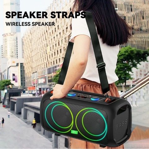 Караоке колонка 2 микрофона музыкальная