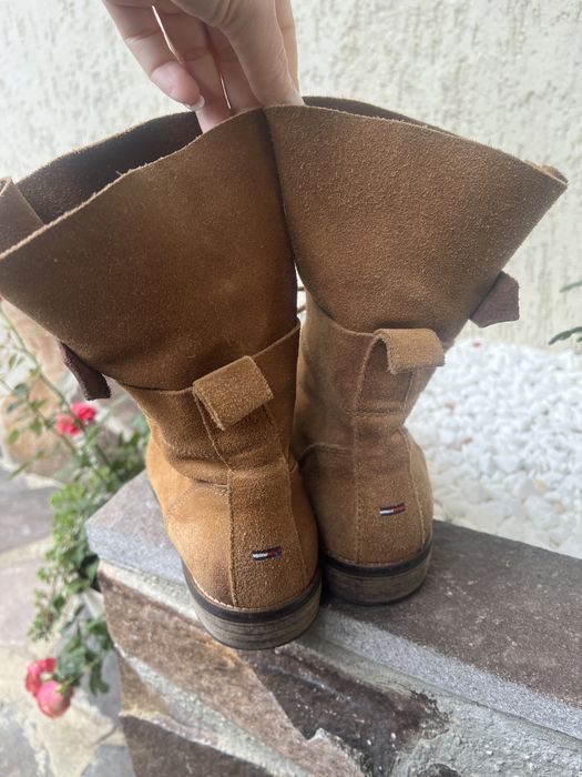 Ghete Tommy Hilfiger,piele intoarsa