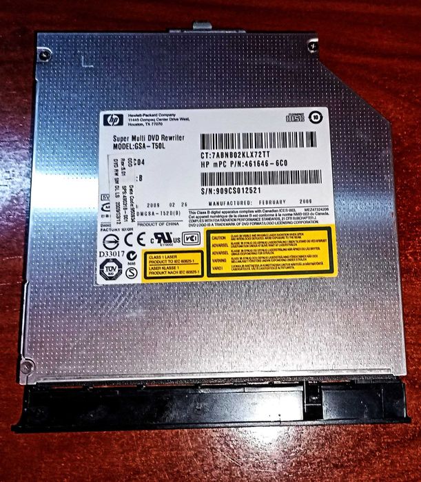 Vand DVD +/- Rewriter HP pentru laptop, Model GSA-T50L