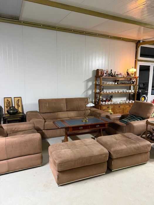 Мека мебел- комплект естествена кожа