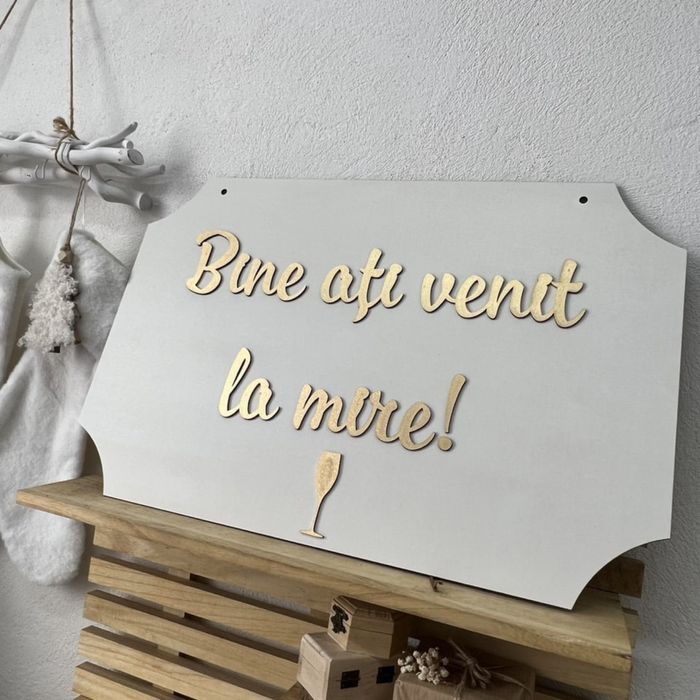 Placute bine ati venit pentru mire si mireasa