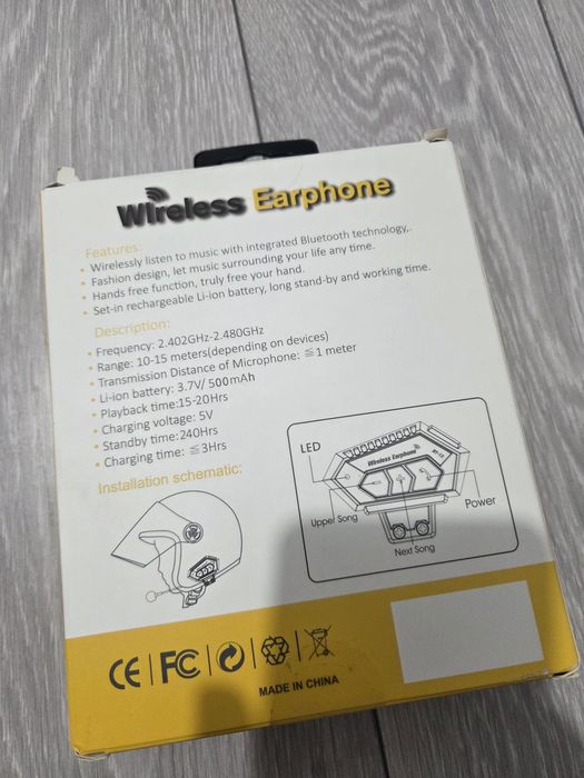 Wireles moto audio hands-free sigilat
