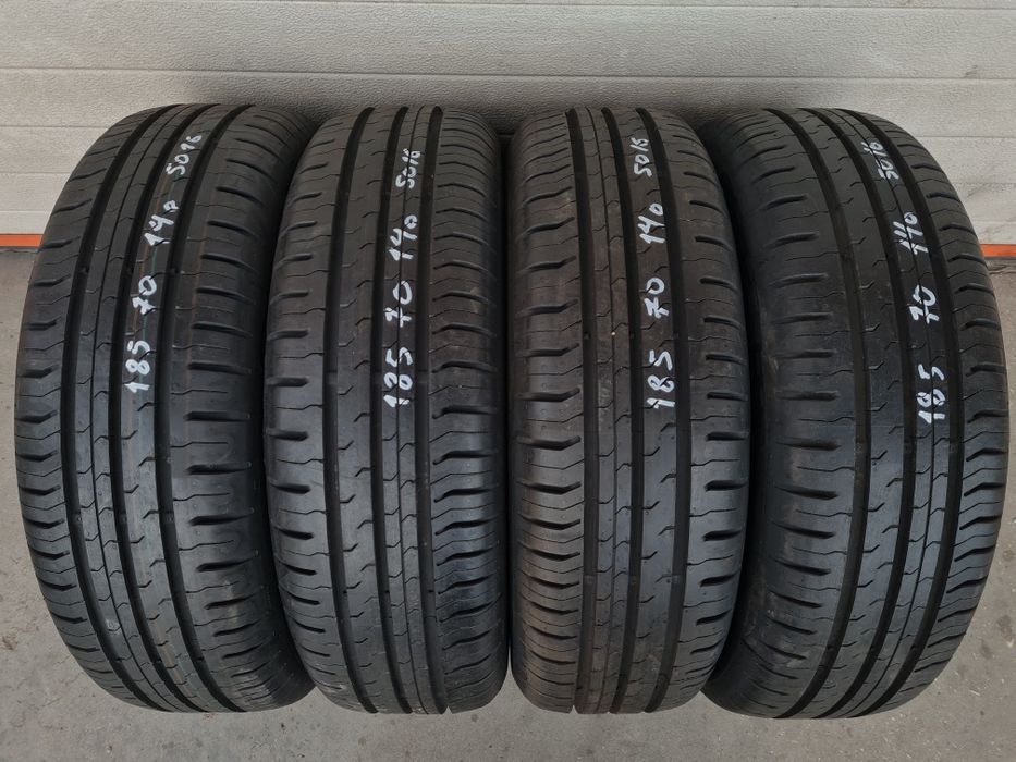 Нови летни гуми 4 броя CONTINENTAL ContiEcoContact5 185 70 R14