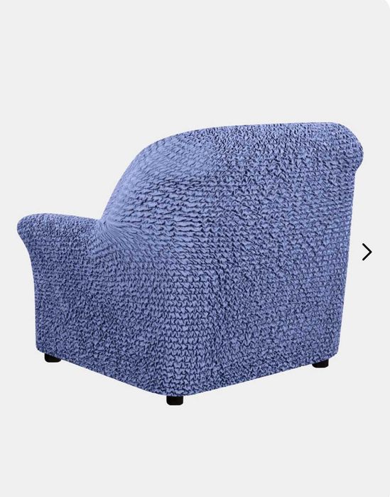 Новый Еврочехол на кресло Poulato Microfibra Blue (Италия)