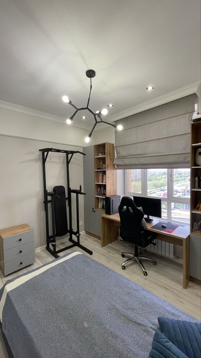 Турник, скамья для жима, напольный