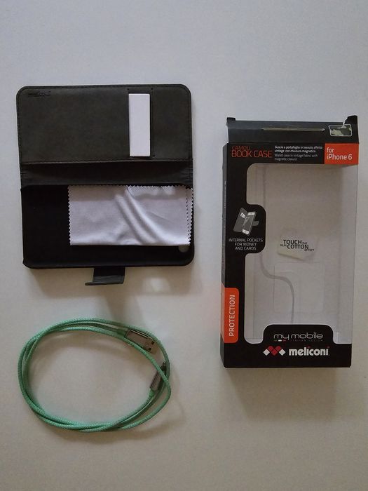 Husa carcasa IPhone 6 cu inchidere magnetica si cablu