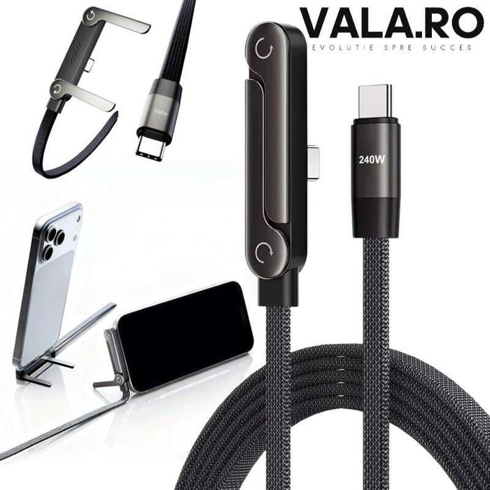 Cablu incarcare rapida, VALA Dual C 240W