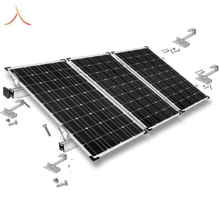 KIT Structura montaj 3 panouri solare fotovoltaice acoperis tigla