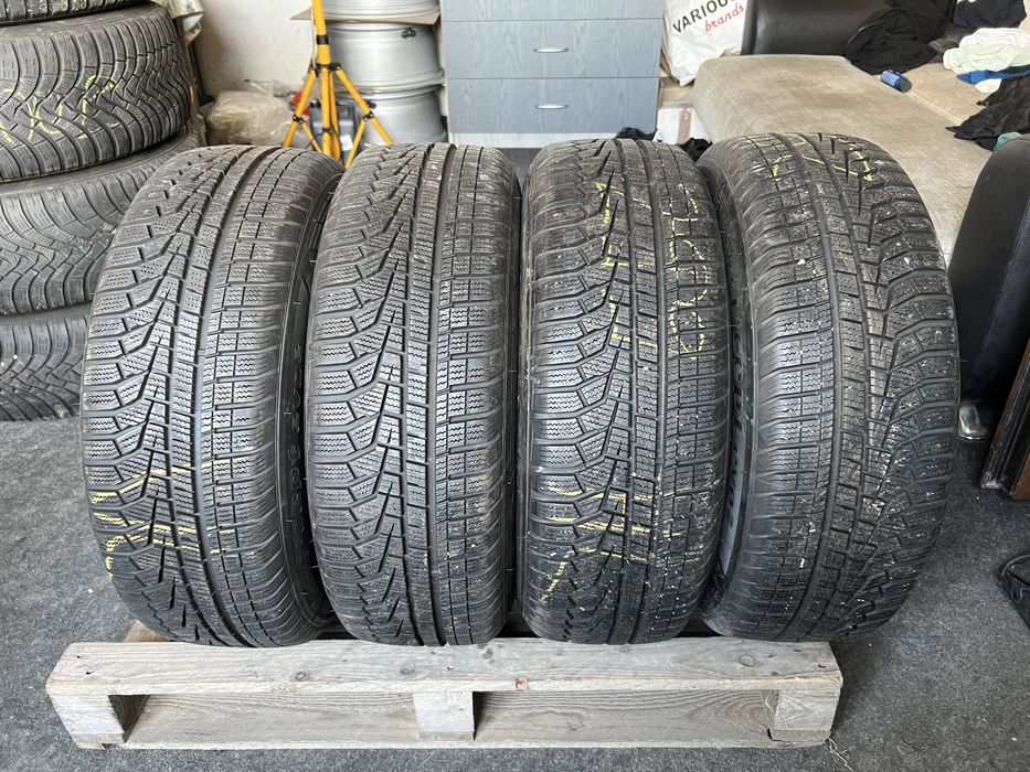 4 jante BMW seria 2 , 5x112 + anvelope iarna 205/60/16 Hankook!