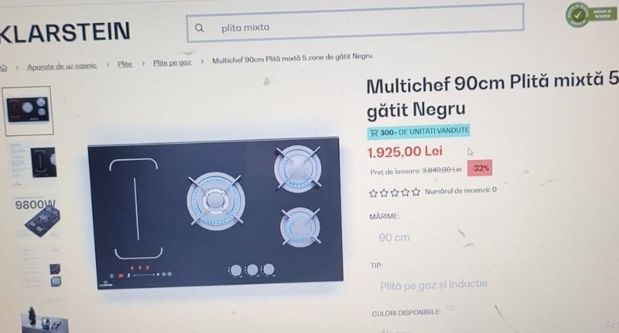 Vând 2 plite mixte klarstein