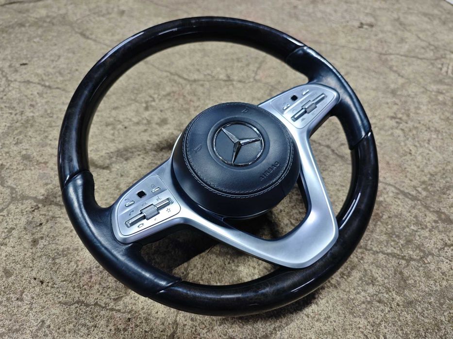 AMG махагонов волан Mercedes W222 Facelift кормило S класа Airbag