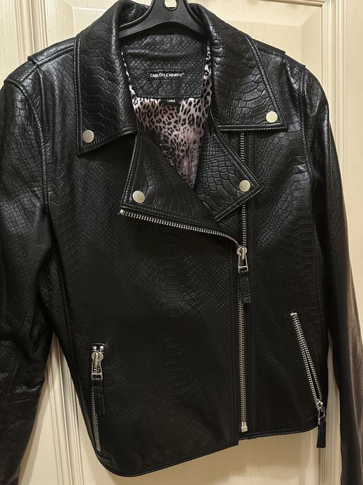 Питоновая куртка кожаная