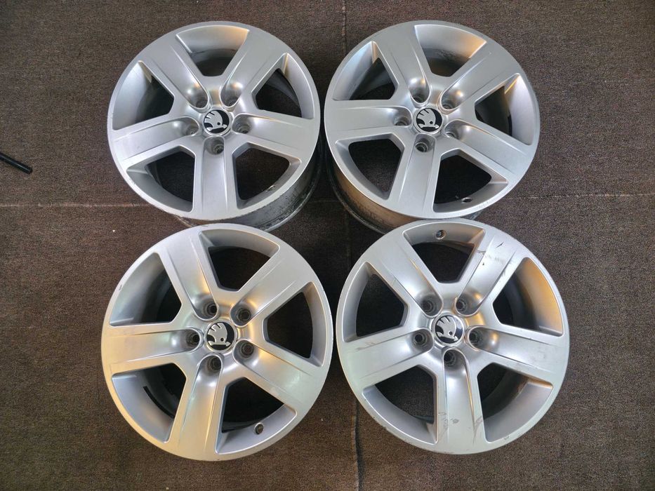 4 Jante Aliaj 5x112 16'' OEM VW Golf Passat Caddy Touran Sharan Tiguan / Skoda Octavia Superb Yeti Karoq