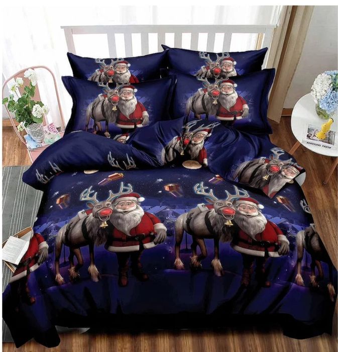 Двулицеви коледни спални комплекти