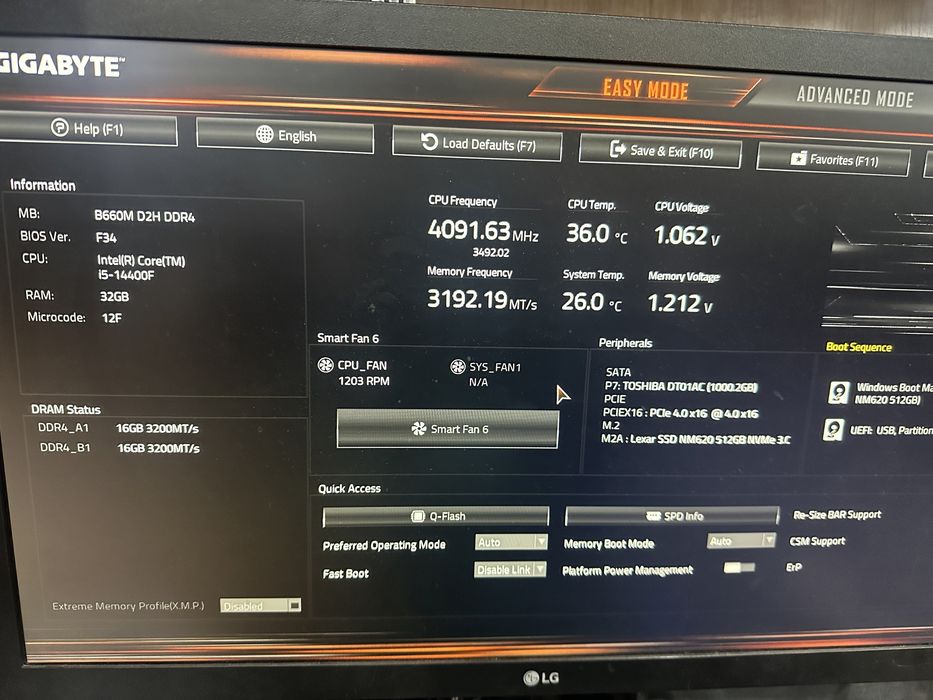 i5 14400f/32gb d4/rtx 3060 12gb/512gb nvme/1tb/b660/750W Gold/RGB case