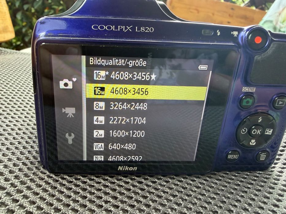 Aparat foto digital Nikon Coolpix L820, 16MP, Blue