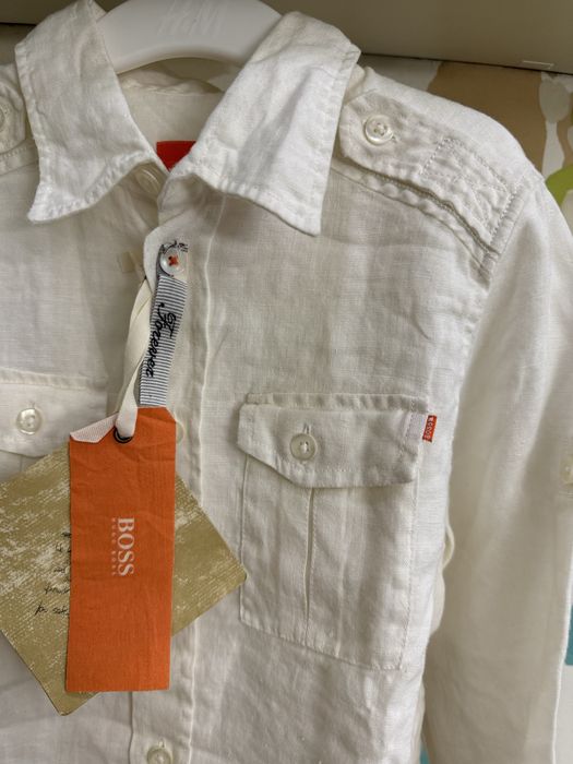 BOSS детска риза 100%лен с етикет 6г/116см