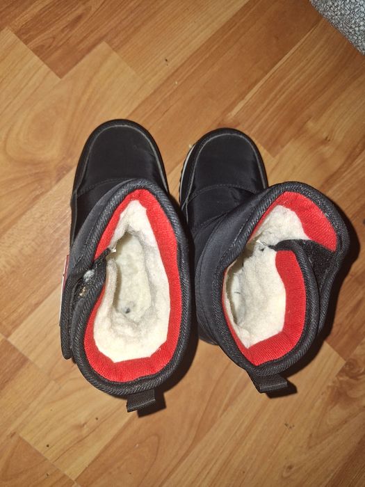 Детские теплые сапоги с мехом