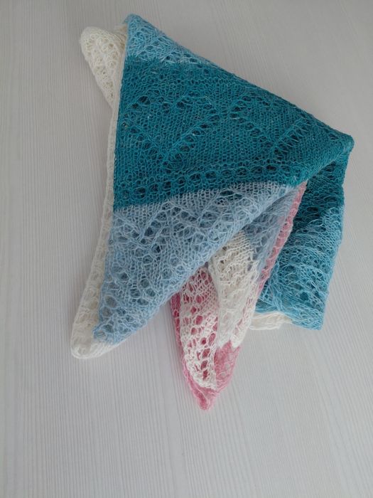 Ажурная шаль хэндмейд