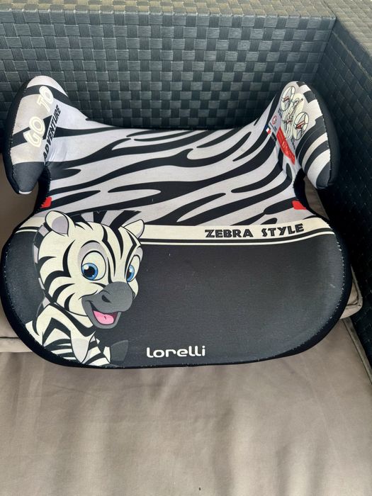 Inaltator auto Lorelli Topo Comfort, Zebra, 15-36 Kg, Gri/Alb