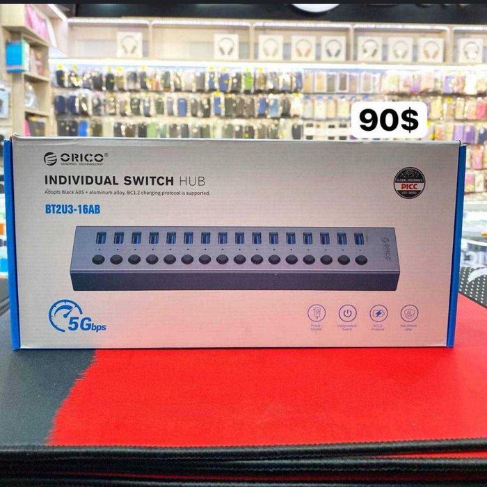 a28electronics - usb hub Orico с дополнительным питанием