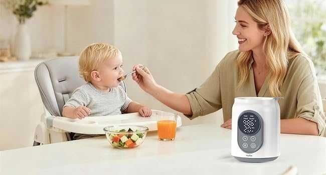 Nuliie Нагревател за мляко и стерилизатор 6в1 с LED дисплей НОВ