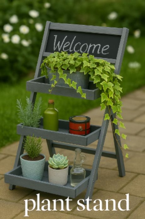 Елегантна и практична поставка за цветя, с три нива