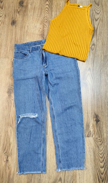 Сет на H&M с бойфренд дънки!