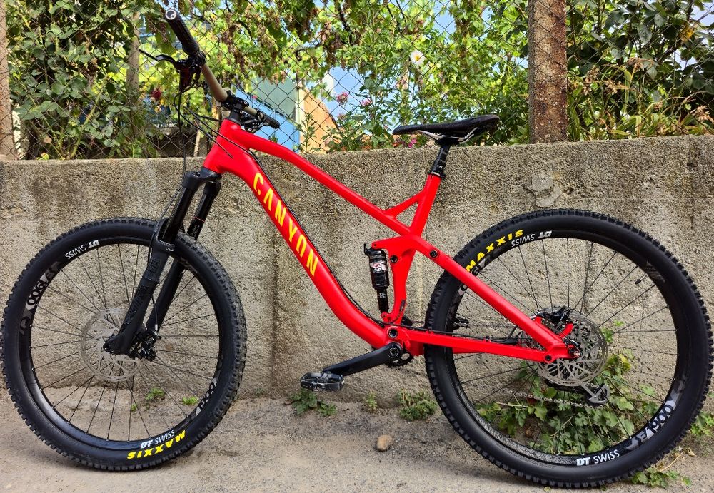 Canyon spectral AL 27.5 160mm Rockshox Pike 1x12 XO Sram 4-бутални Sram спирачки Алуминиев L размер мекица