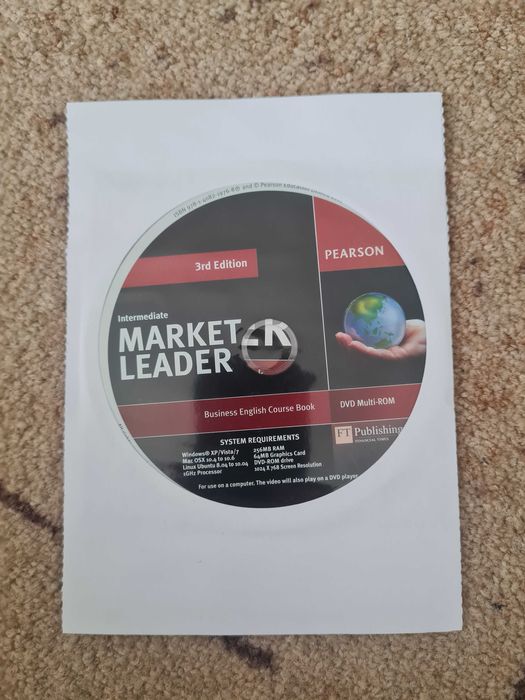 Диск от учебник по АЕ, Market Leader 3rd edition на pearson
